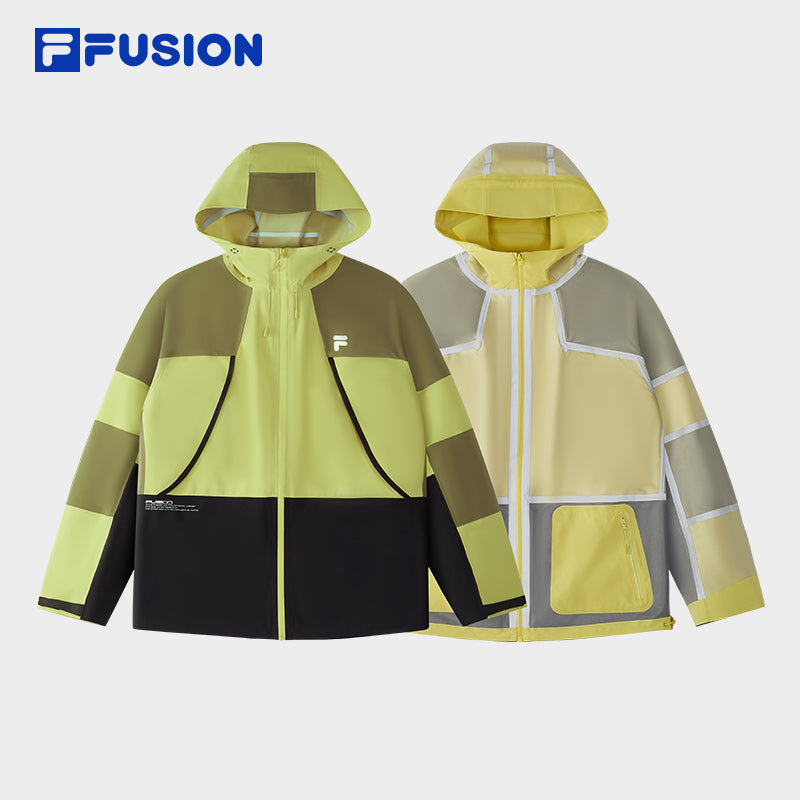 FILA FUSION INLINE URBAN TECH VR IN VIRTUAL REALITY Men Two-Way Jacket (Yellow)