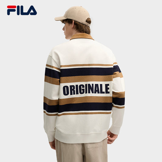 FILA CORE LIFESTYLE ORIGINAL VINTAGE TENNIS CLUB Men Long Sleeve Polo (White)