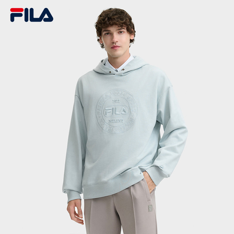 FILA CORE LIFESTYLE FILA MILANO STUDIO IN MILAN Men Hoodie (Blue / Light Khaki)