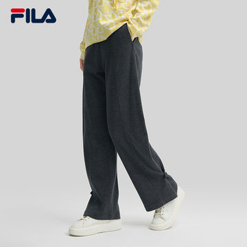 FILA CORE LIFESTYLE EMERALD GEOMETRIC SNOW Women Knit Pants (Grey)