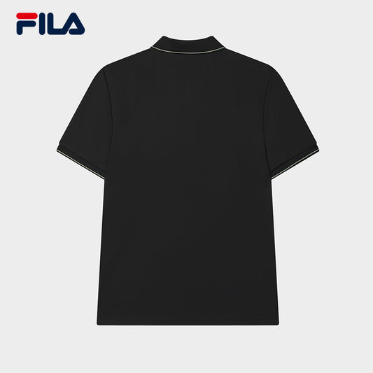 FILA CORE LIFESTYLE WHITE LINE THE GALLERIA VITTORIO EMANUELE II Men Polo T-shirt (Black / Green)