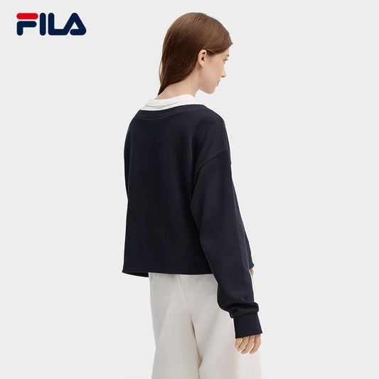 FILA CORE LIFESTYLE ORIGINALE FÊTE DE LA MUSIQUE Women Pullover Sweater (Navy)