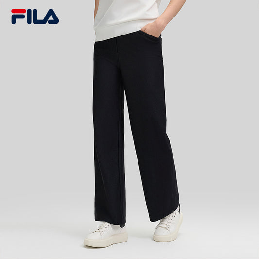 FILA CORE LIFESTYLE EMERALD FANCY BRERA Women Knit Pants (Black / Light Khaki)