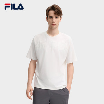 FILA CORE LIFESTYLE MILANO GARDEN OF ARTS Men Short Sleeve T-shirt (Red / White)