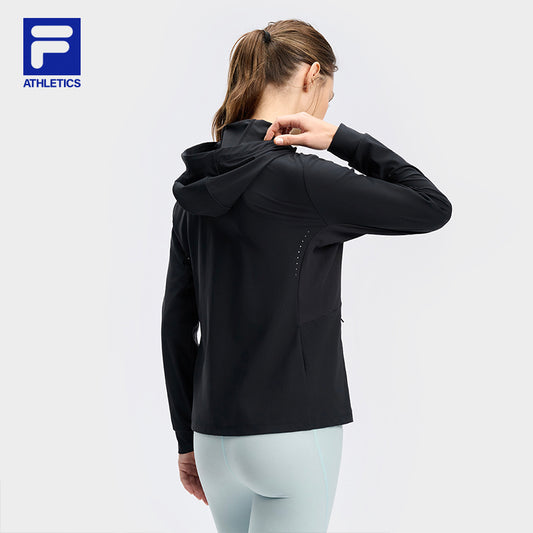 FILA CORE ATHLETICS BLACK Women Knit Top (Black / Pink)