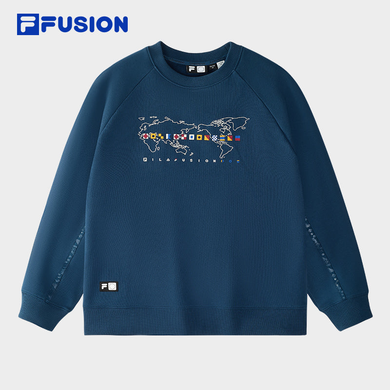 FILA FUSION CROSS OVER FILA X DOE LAND AHOY Women Sweatshirt (Blue)