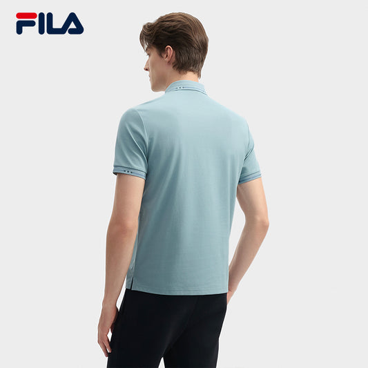 FILA CORE LIFESTYLE WHITE ORTISEI Men Polo T-shirt (Green / White)