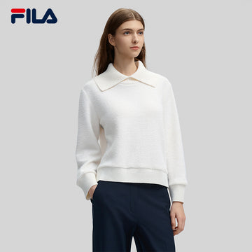 FILA CORE LIFESTYLE EMERALD GEOMETRIC SNOW Women Sweatshirt (Ash)