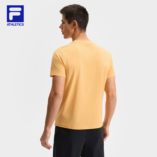 FILA CORE ATHLETICS FITNESS MEN ARTE ELEGANTE Men Short Sleeves T-Shirt (Orange / White)