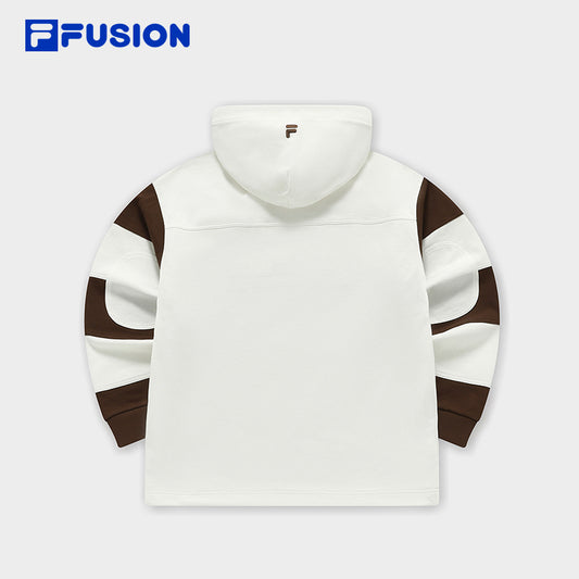FILA FUSION  INLINE UNIFORM Unisex Hooded Sweater in White