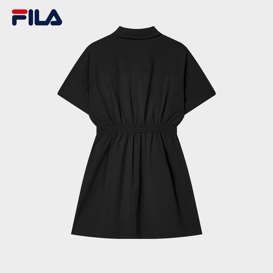 FILA CORE WHITE LINE Women Dress in Black