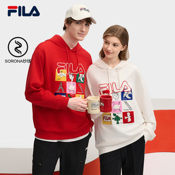 FILA CORE LIFESTYLE ORIGINALE FILA SOPHEY Men Hoodie (Red / White)