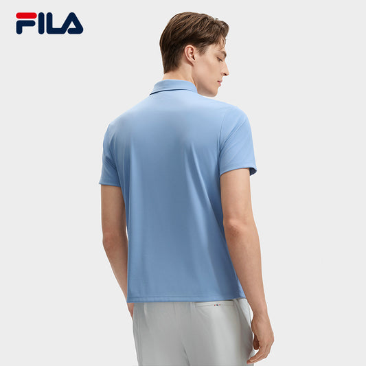 FILA CORE LIFESTYLE BLUE2 LE GRAND PALAIS Men Short Sleeve Polo (Black / Blue / White)