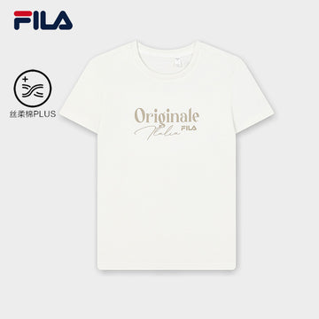 FILA CORE LIFESTYLE ORIGINALE FÊTE DE LA MUSIQUE Women Short Sleeve T-shirt (White)