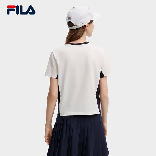 FILA CORE LIFESTYLE ORIGINALE FÊTE DE LA MUSIQUE Women Short Sleeve T-shirt (White)