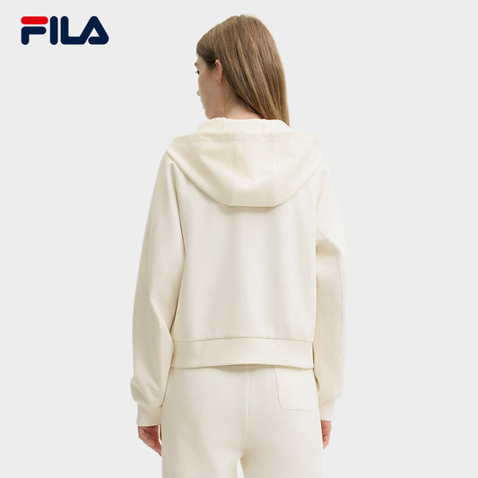 FILA CORE LIFESTYLE HERITAGE DREAM JUNGLE Women Hooded Jacket (Beige)