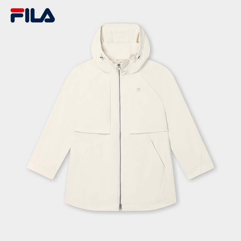 FILA CORE LIFESTYLE WHITE ORTISEI Women Woven Jacket (Ash)