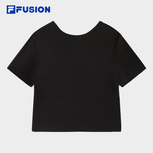 FILA FUSION INLINE URBAN TECH Women Short Sleeve T-shirt (Black)
