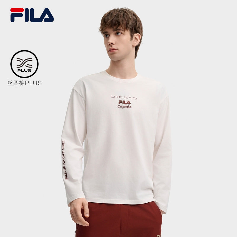 FILA CORE LIFESTYLE ORIGINALE FÊTE DE LA MUSIQUE Men Long Sleeve Tee (Ash)