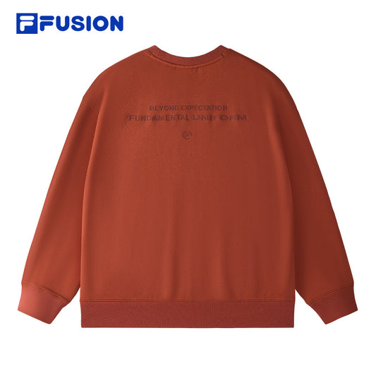 FILA FUSION INLINE FUSIONEER PURE SOPHISTICATION Unisex Sweatshirt (Beige / Brown / Ash)