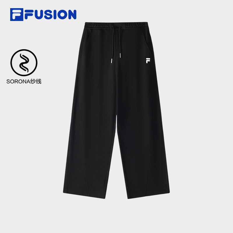 FILA FUSION INLINE CATEGORY CLUB LONG PANTS Women Knit Pants (Black / White)