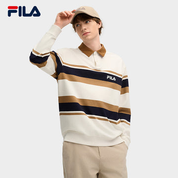 FILA CORE LIFESTYLE ORIGINAL VINTAGE TENNIS CLUB Men Long Sleeve Polo (White)