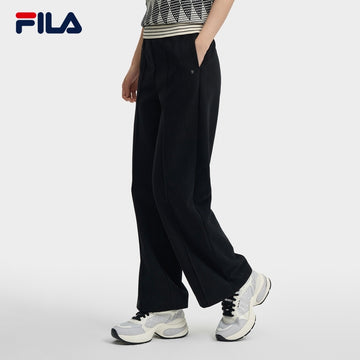 FILA CORE LIFESTYLE WHITE ORTISEI Women Knit Pants (Black / Pink)