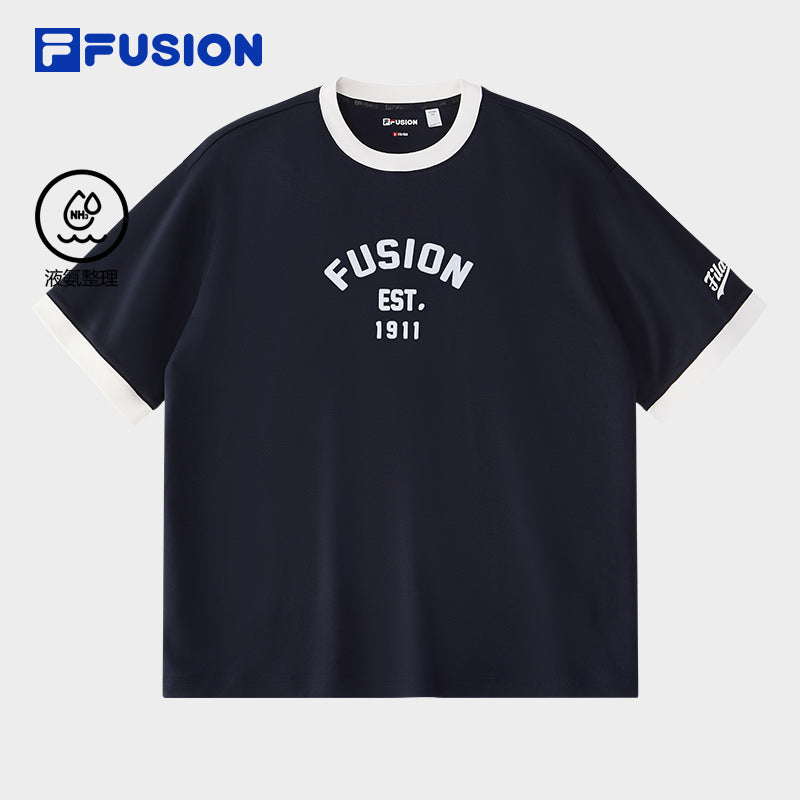 FILA FUSION INLINE CULTURE 2 CAMPUS RHAPSODY Men Short Sleeve T-shirt (Navy)