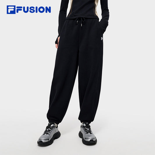 FILA FUSION INLINE CATEGORY CLUB LONG PANTS Women Knit Pants (Black / White)