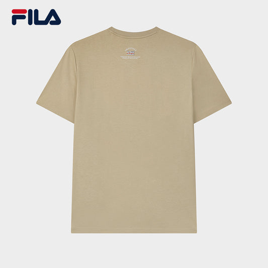 FILA CORE WHITE LINE Men's Short Sleeve T-shirt in Light Khaki