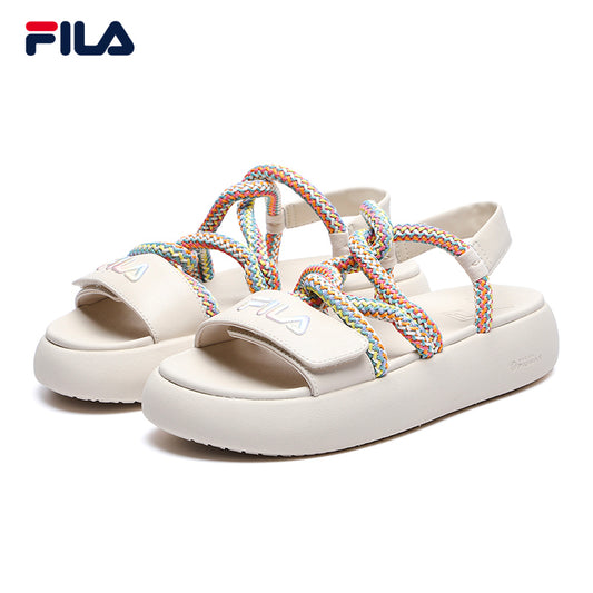 FILA CORE Women's CHURRO FASHION MODERNO Sandals (Cream/White)