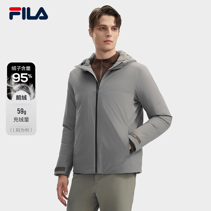 FILA CORE LIFESTYLE BLUE CHEVAL BLANC COURCHEVEL Men Down Jacket (Grey)