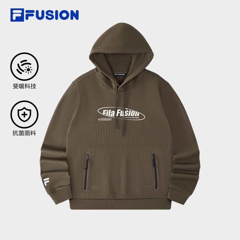 FILA FUSION INLINE URBAN TECH THE ART OF THE CITY NATURE Men Hoodie (Brown / White)