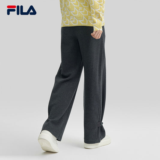 FILA CORE LIFESTYLE EMERALD GEOMETRIC SNOW Women Knit Pants (Grey)