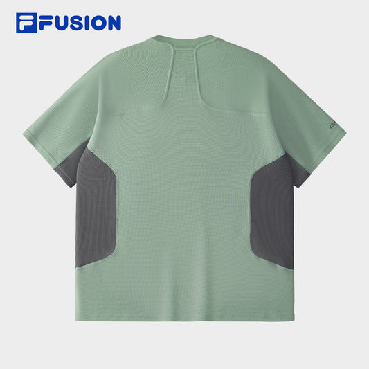 FILA FUSION INLINE URBAN TECH VR IN VIRTUAL REALITY Men Short Sleeves T-Shirt (Grey / Green)