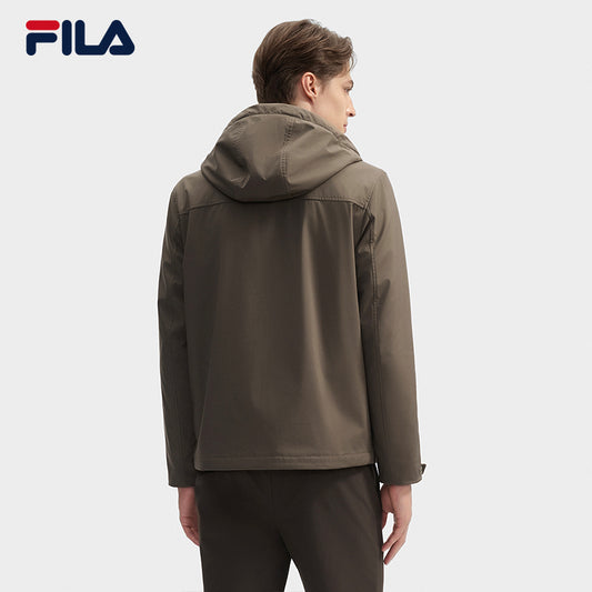 FILA CORE LIFESTYLE WHITE ORTISEI Men Woven Jacket (Brown)