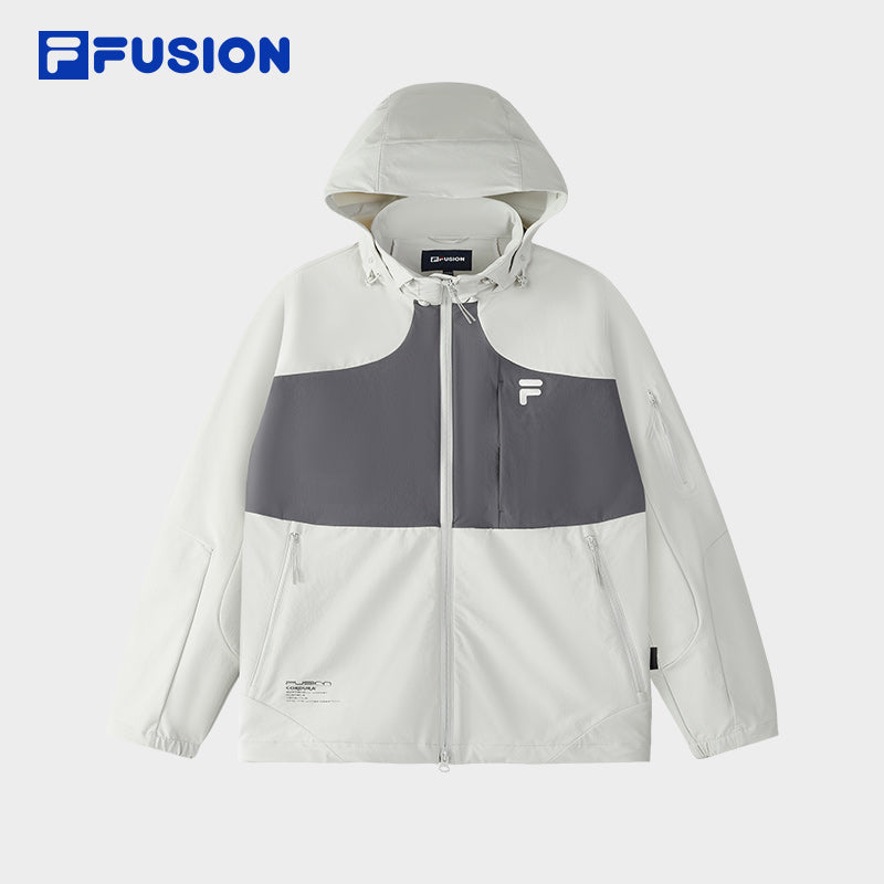 FILA FUSION INLINE URBAN TECH VR IN VIRTUAL REALITY Men Woven Jacket (Ash)