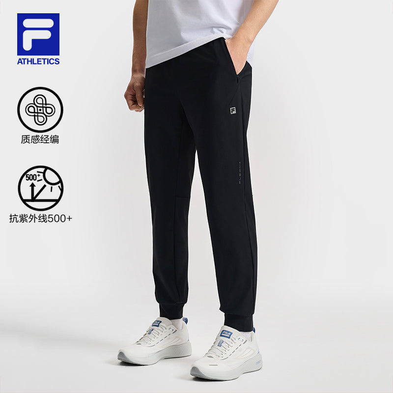 FILA CORE ATHLETICS FITNESS MEN ARTE ELEGANTE Men Knit Pants (Black)