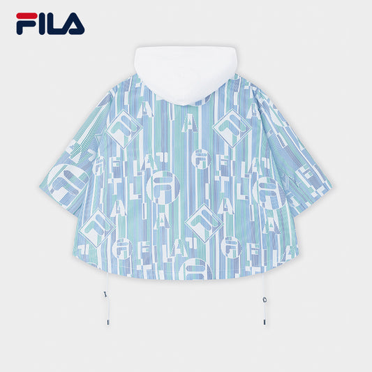 FILA CORE LIFESTYLE EMERALD SUMMER BREEZE Women Woven Jacket (Full Print)