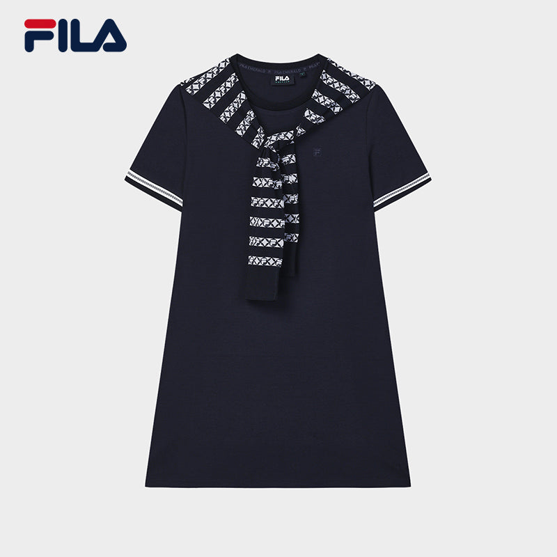 FILA CORE LIFESTYLE EMERALD LE GRAND PALAIS PARIS Women Dress (Navy)