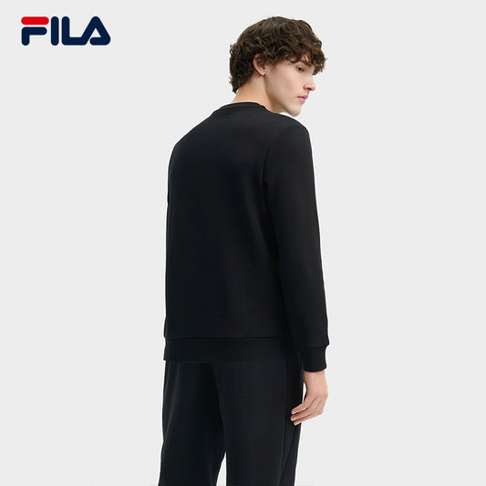 FILA CORE LIFESTYLE HERITAGE CLASSIC MONOGRAM Men Sweatshirt (Black / White)