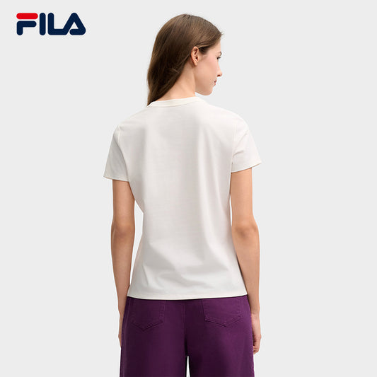 FILA CORE LIFESTYLE HERITAGE LUCKY TAROT Women Short Sleeves T-Shirt (Ash / Violet)