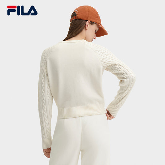 FILA CORE LIFESTYLE FILA ORIGINALE WINTER TENNIS CLUB Women Knit Sweater (Ash)