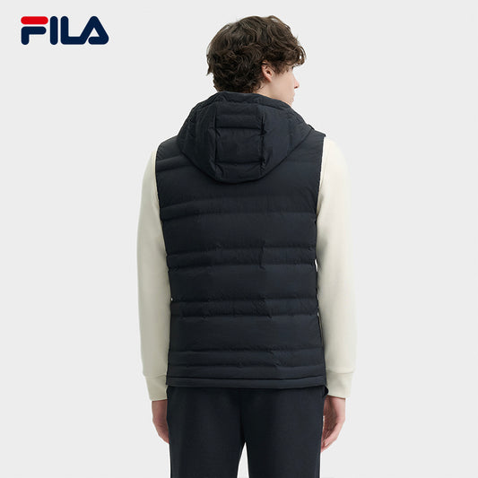 FILA CORE LIFESTYLE HERITAGE DREAM JUNGLE Men Down Jacket Vest (Black)