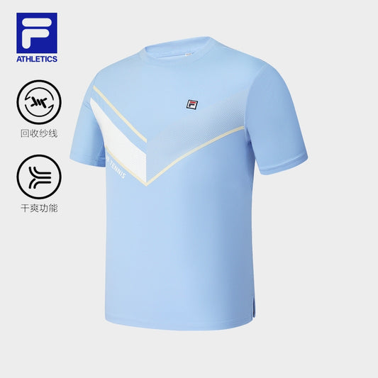 FILA CORE ATHLETICS TENNIS1 ART IN SPORTS Men Short Sleeve T-shirt (Light Blue)