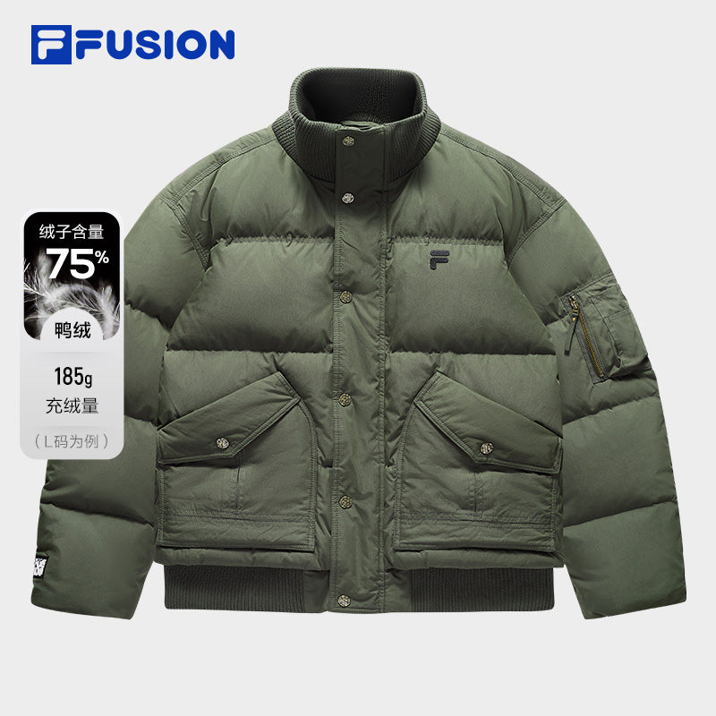 FILA FUSION INLINE WORKWEAR SKATE URBAN EDGE Men Down Jacket (Green)