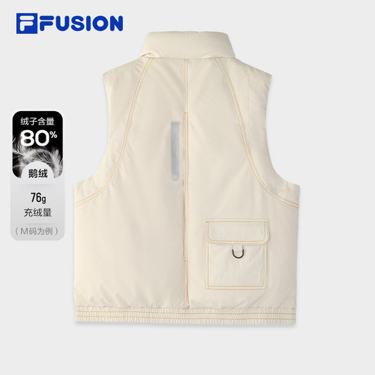 FILA FUSION CROSS OVER FILA X DOE LAND AHOY Women Down Jacket Vest (Beige)