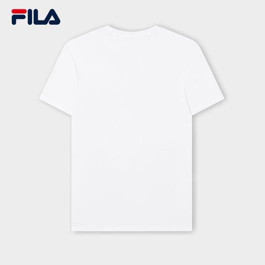 FILA CORE LIFESTYLE BLUE Men Short Sleeve T-shirt (Black / White)