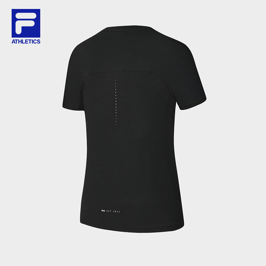 FILA CORE ATHLETICS FITNESS Women Short Sleeves T-Shirt (Black / White)