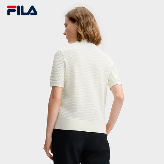 FILA CORE LIFESTYLE WHITE LINE THE GALLERIA VITTORIO EMANUELE II Women Knit Sweater (Ash)